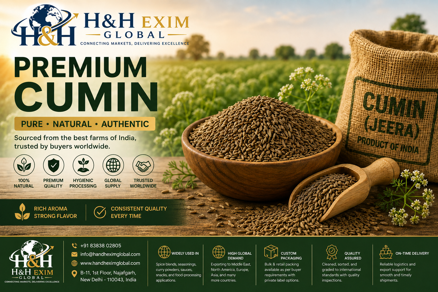 Cumin Export from India: Quality, Supply & Global Demand