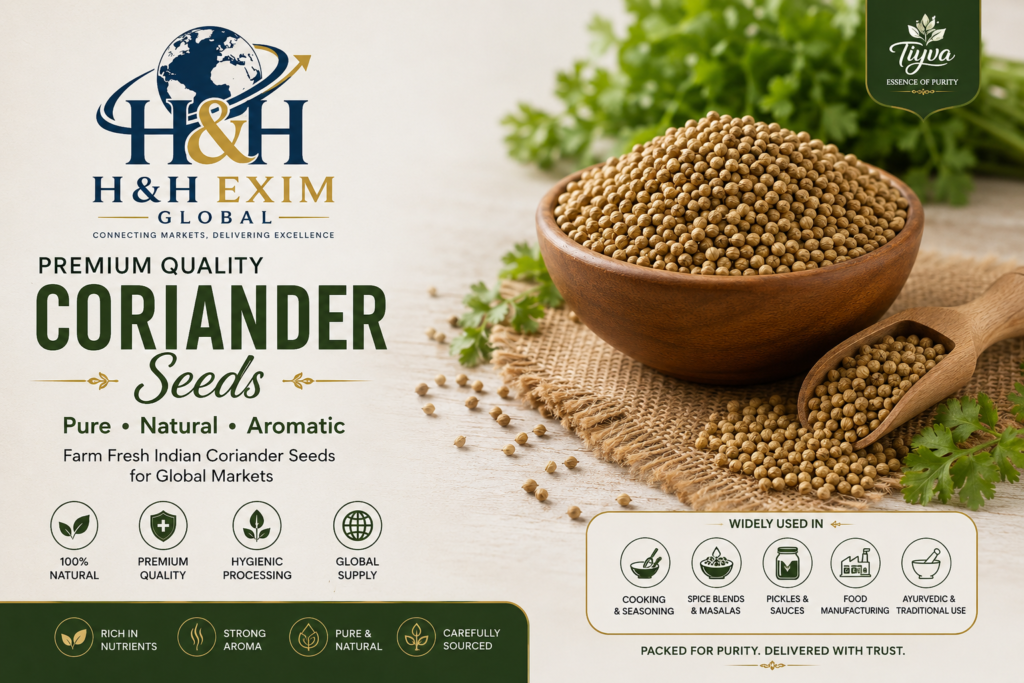 Coriander Seeds Export from India: Premium Quality Indian Coriander for Global Buyers