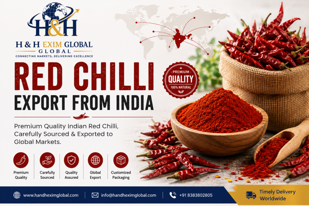 Red Chilli Export from India: Quality Indian Chilli for Global Markets